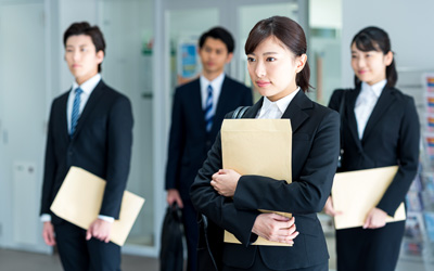 写真:就職活動